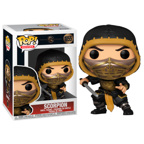 POP! Movies #1055: Mortal Kombat - Scorpion (Funko POP!) Figure and Box w/ Protector