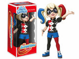 DC Superhero Girls: Harley Quinn (Vinyl Collectible) (Funko) (Rock Candy) Figure and Box
