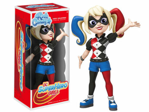 DC Superhero Girls: Harley Quinn (Vinyl Collectible) (Funko) (Rock Candy) Figure and Box
