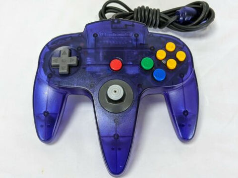 Official Nintendo Wired Controller - Grape Purple (Nintendo 64 Accessory) Pre-Owned