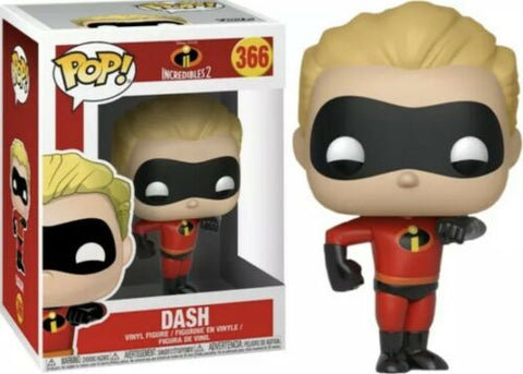 POP! Disney Pixar #366: Incredibles 2 - Dash (Funko POP!) Figure and Box w/ Protector