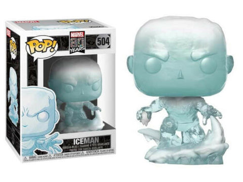 POP! Marvel 80 Years #504: X-Men - Iceman (Funko POP! Bobblehead) Figure and Box + Protector