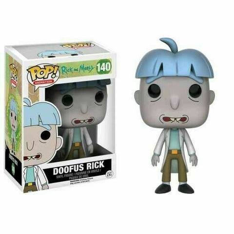 POP! Animation #140: Rick and Morty - Doofus Rick (GameStop Exclusive) (Funko POP!) Figure and Box w/ Protector