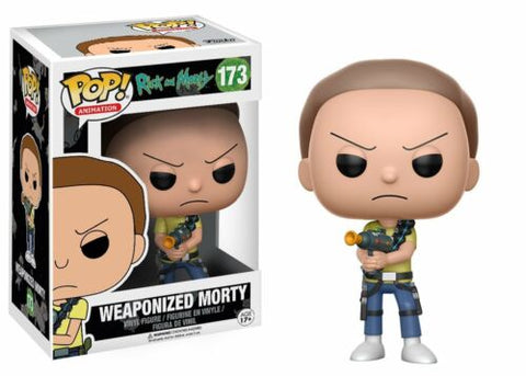 POP! Animation #173: Rick and Morty - Weaponized Morty (Funko POP!) Figure and Box w/ Protector