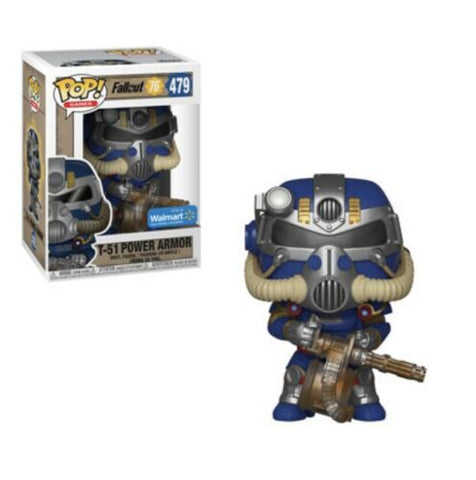POP! Games #479: Fallout 76 - T-51 Power Armor (Blue) (Wal-Mart Exclusive) (Funko POP!) Figure and Original Box