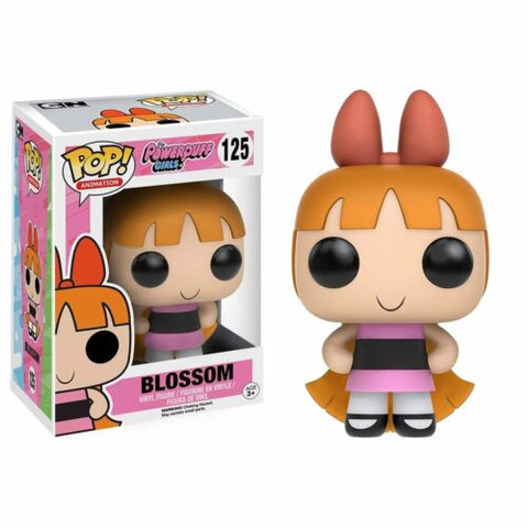 POP! Animation #125: PowerPuff Girls - Blossom (Funko POP!) Figure and Box w/ Protector