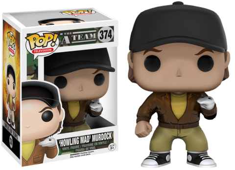 POP! Television #374: The A Team - 'Howling Mad' Murdock (Funko POP!) Figure and Box w/ Protector