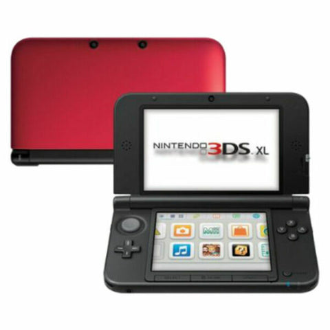 System - Nintendo 3DS XL - Red & Black - (Model: SPR-001) Pre-Owned: System, Charger, and Stylus