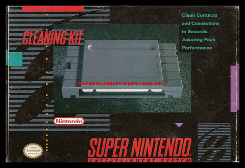 Cleaning Kit (Sold as a collectible) (Super Nintendo / SNES) Pre-Owned: Cartridge, Manual, and Box