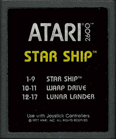 Star Ship (Large Text Label) (Atari 2600) Pre-Owned: Cartridge Only