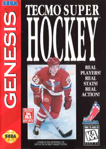 Tecmo Super Hockey (Sega Genesis) Pre-Owned: Game, Manual, and Case