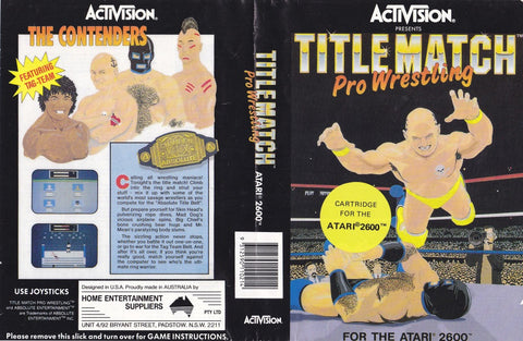 Title Match Pro Wrestling - AG04104 (Atari 2600) Pre-Owned: Cartridge Only