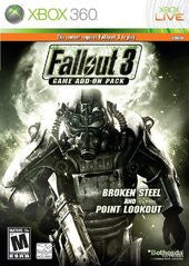 Fallout 3 Add-on Broken Steel and Point Lookout  (Xbox 360) Pre-Owned: Game, Manual, and Case