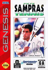 Pete Sampras Tennis (Sega Genesis) Pre-Owned: Game, Manual, and Case