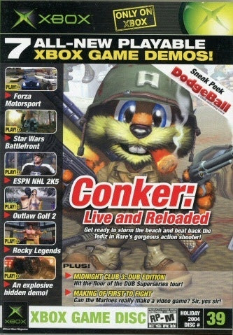 Official Xbox Magazine Demo Disc: Holiday 2004 #39 (Xbox) Pre-Owned –  Grumpy Bob's Emporium