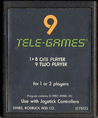 3-D Tic-Tac-Toe (9 Tele-Games) Sears 4975123 (Atari 2600) Pre-Owned: Cartridge Only