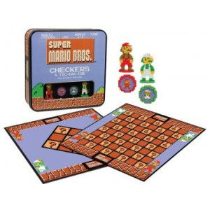 Super Mario Bros. Checkers & Tic-Tac-Toe (Board and Card Games) NEW