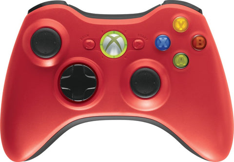 Official Microsoft Wireless Controller - Limited Edition Red (Xbox 360 Accessory) Pre-Owned