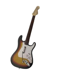 Rock Band Fender Stratocaster Guitar - Wireless Controller [Sunburst] (Nintendo Wii) Pre-Owned w/ Dongle